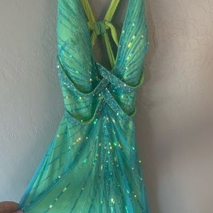 Long sequin prom dress